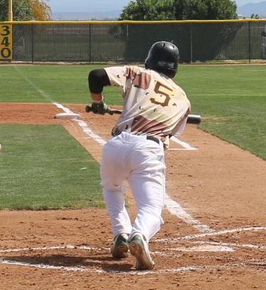 Four bunt singles for the Vaqueros in game one 10-7 win.