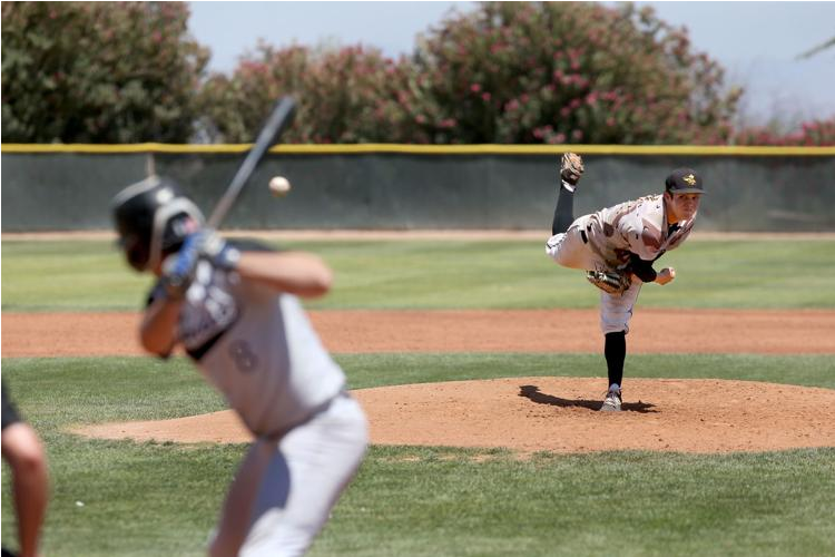 Central Arizona's Mat Olsen delivers a pitch against Cochise on May 7 at CAC