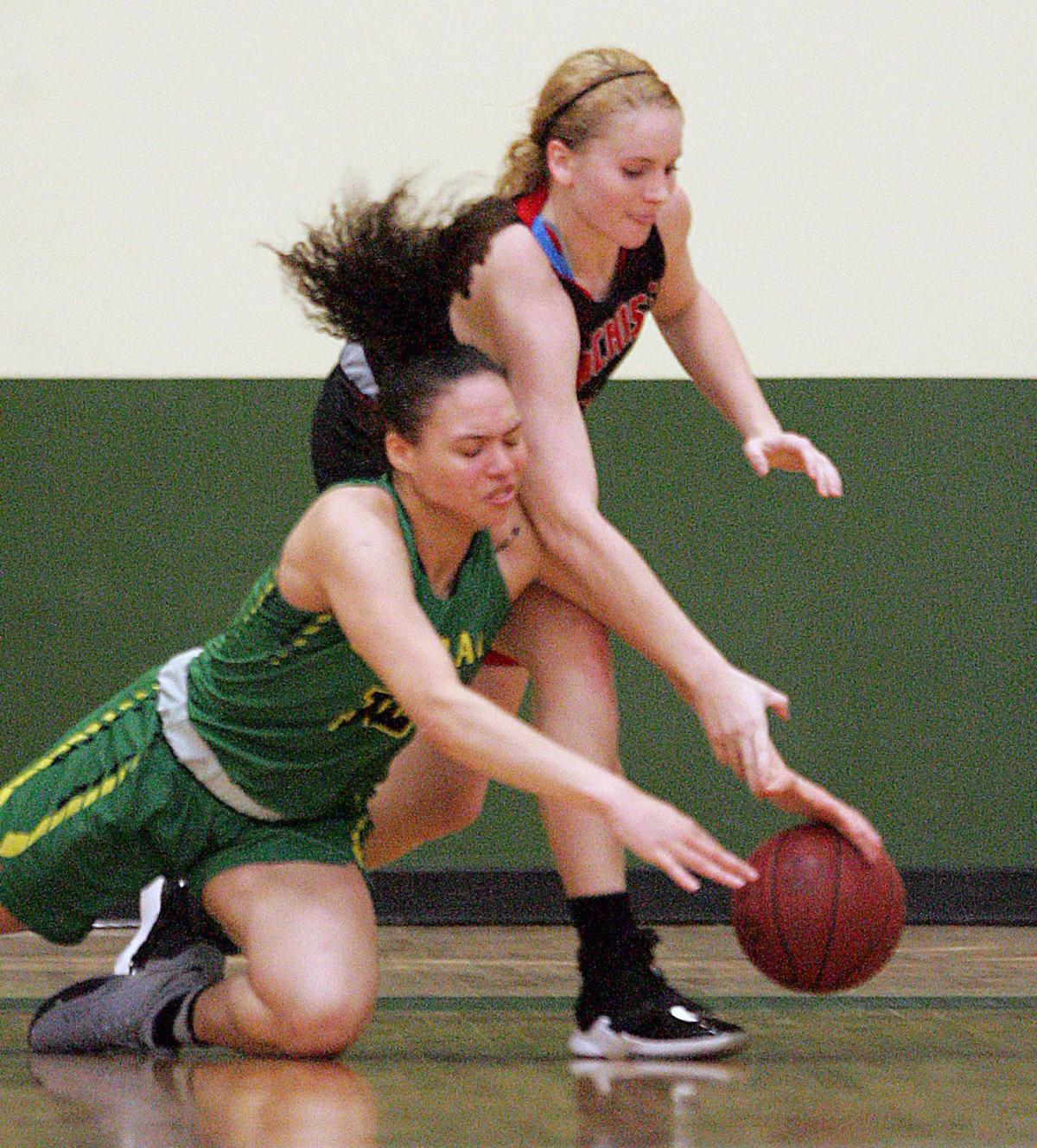 Mikayla Pippin hustles, battles for loose ball in Wednesday loss to Cochise.
