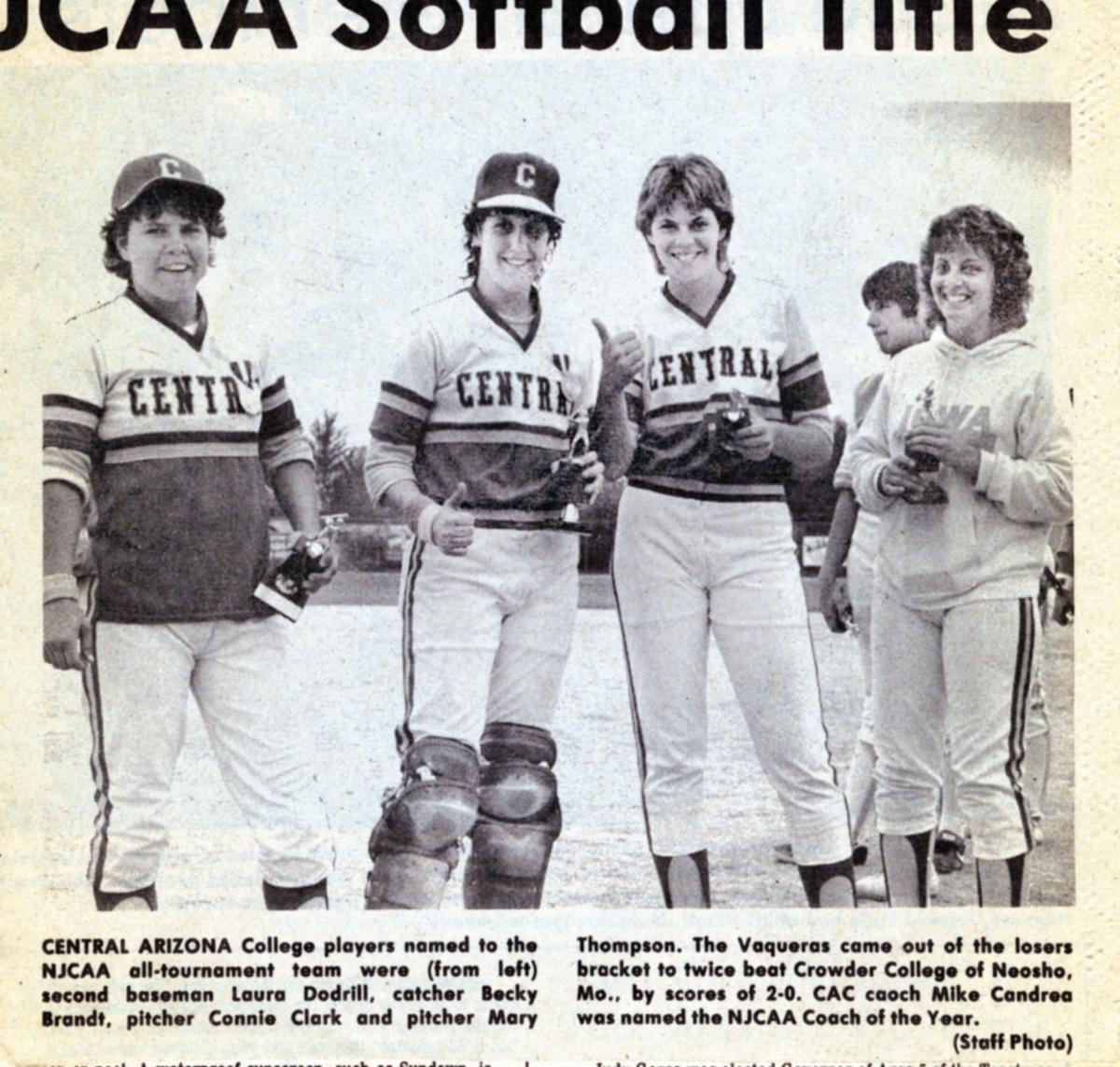 Looking back: CAC softball wins 1st national title in 1984